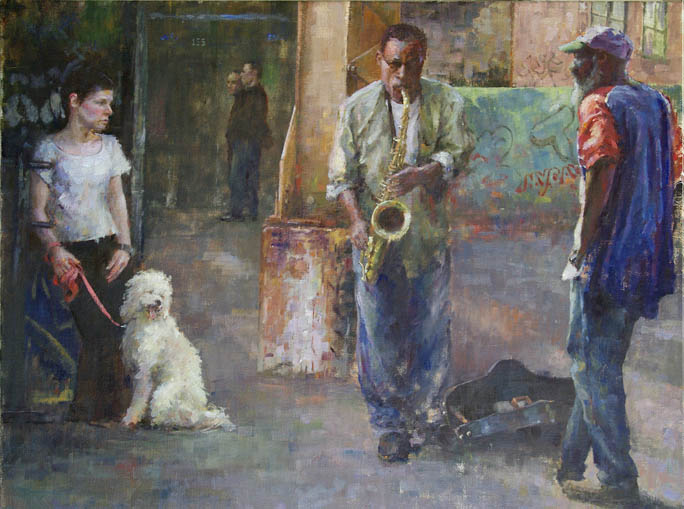 Sax Player 24x30