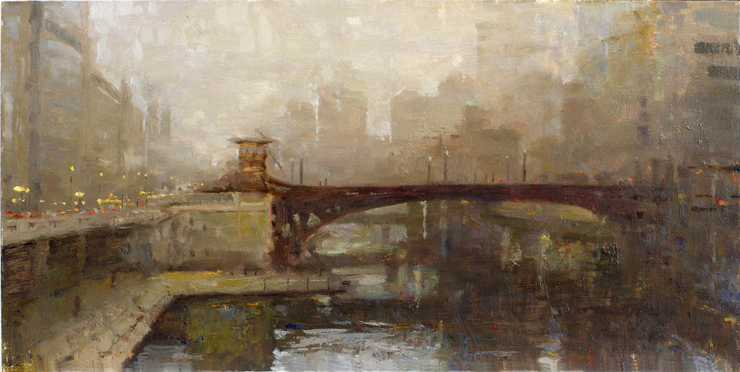 City Mist 8x16 oil on panel